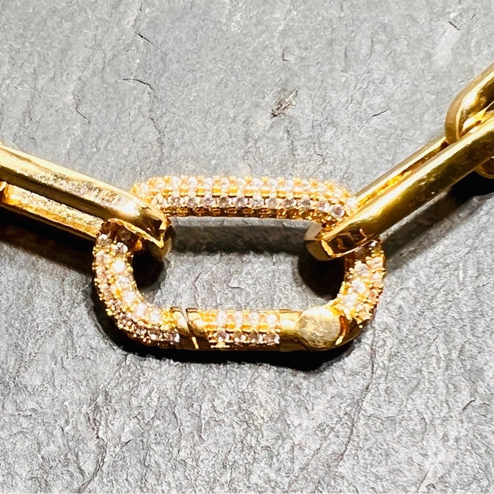 🍋2/$30 New Chunky Gold Link Necklace - Picture 3 of 3
